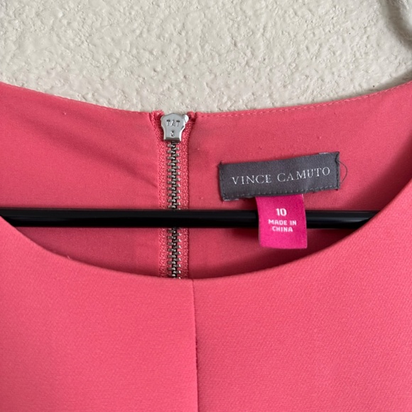 VINCE CAMUTO | SHORT SLEEVE PEACH DRESS | 10 - Picture 4 of 5